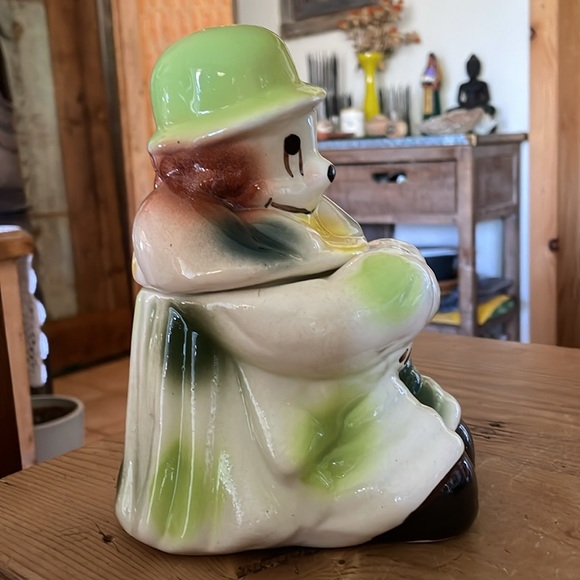 Vintage Hand Painted Clown Cookie Jar - Picture 6 of 16